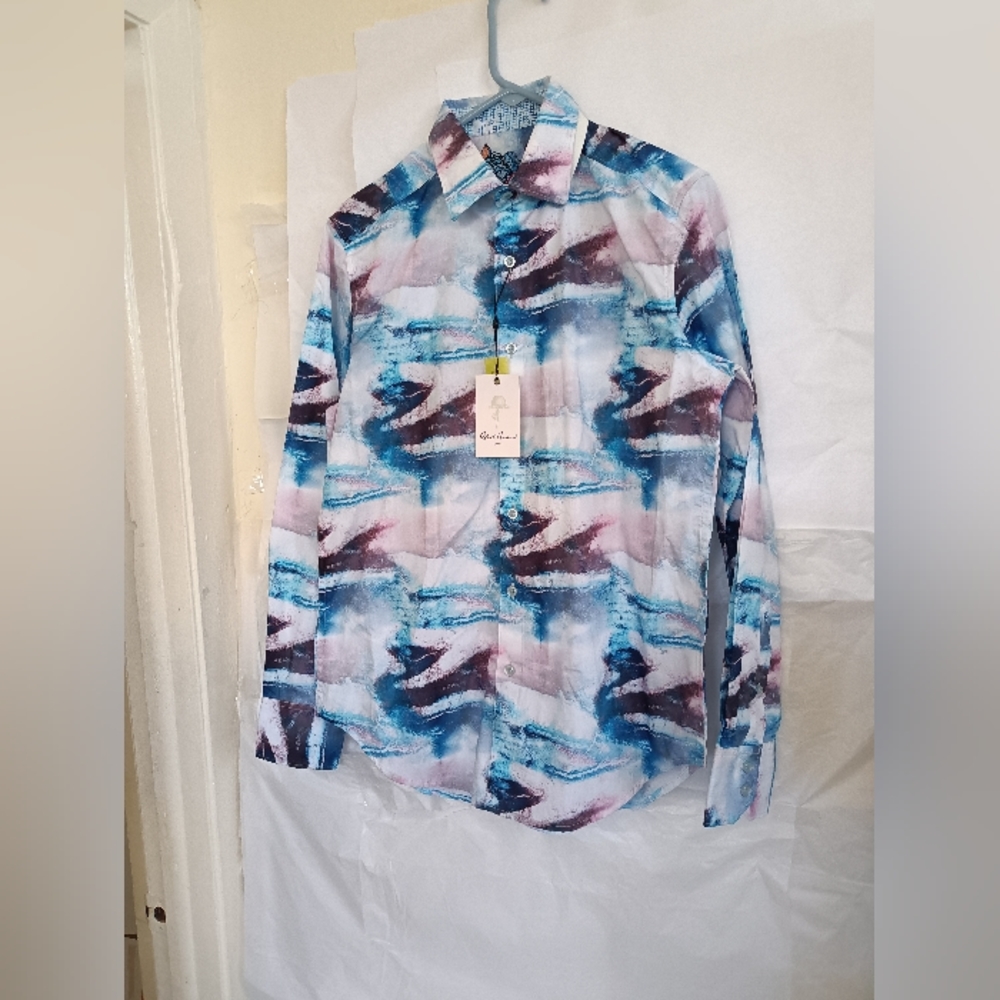 Robert Graham Artesia  Flip Cuff men's Shirt classic fit size small new display
